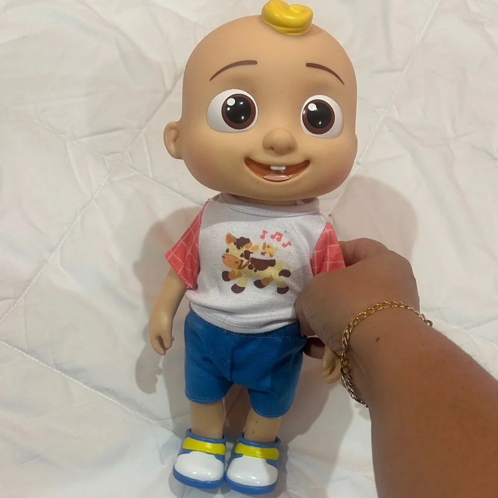 Blue and White Kids Toy Doll